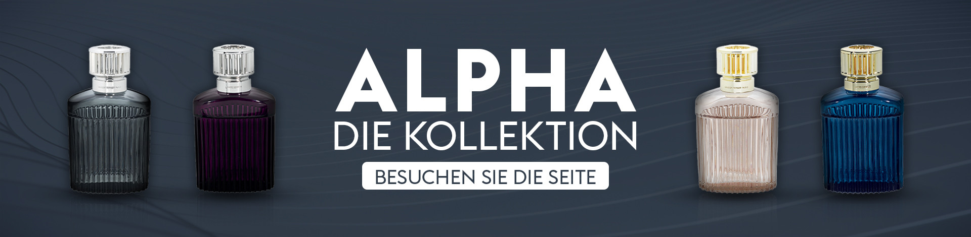 Alpha collection banner DE