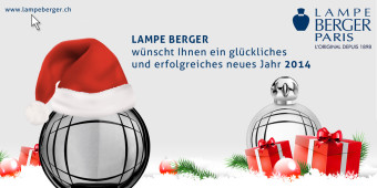 Das ganze Team LAMPE BERGER Schweiz wünscht Ihnen schöne Weihnachtsfeiertage