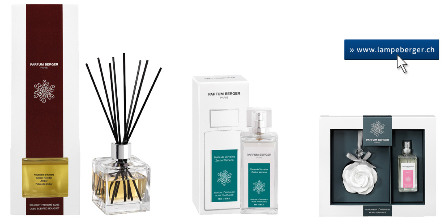 Une nouvelle gamme d'objets parfumants « Parfum Berger »
