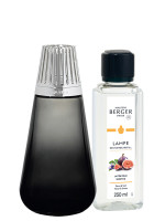 Coffret Lampe Berger Amphora Noire & parfum Lait de Figue | MAISON BERGER