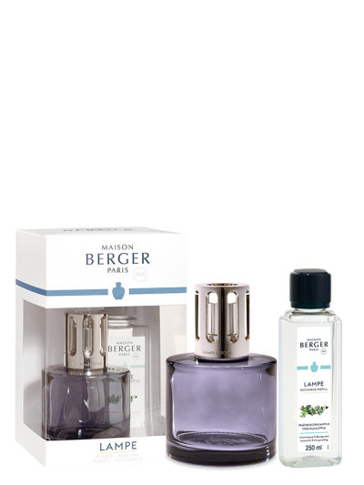 Coffret Lampe Berger Pure Grise & parfum Fraîcheur d'Eucalyptus | MAISON BERGER