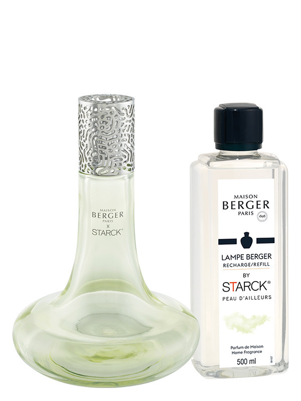 versnelling heroïsch Afwijken Coffret Lampe Berger by Starck Verte & parfum Peau d'Ailleurs | LAMPE BERGER  Shop Officiel Suisse