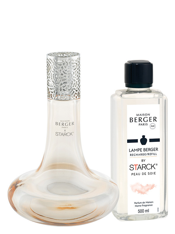 Coffret Lampe Berger by Starck Rose & parfum Peau de Soie