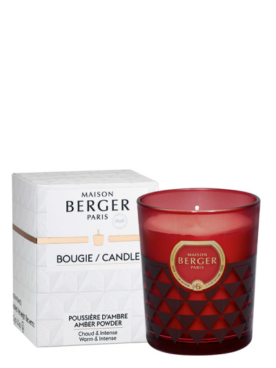 Bougie parfumée Clarity - Poussière d'Ambre | MAISON BERGER